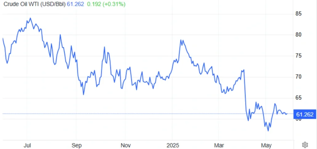 WTI Crude Rises
