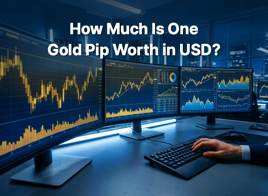 How much is a gold pip worth in USD?