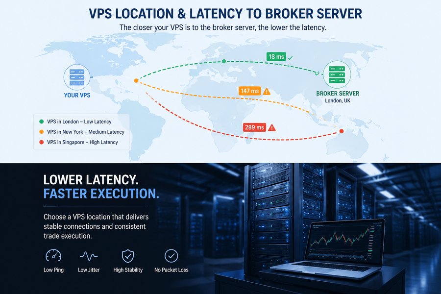 VPS location for forex trading
